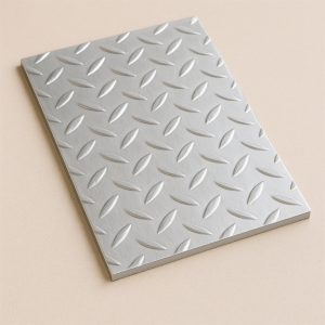 Алюминиевый рифленый лист даймонд 1,8х2000х6000 мм АМцС в наличии в Омске