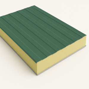 Стеновая сэндвич-панель с минеральной ватой 80 мм RAL 1014 в наличии в Омске