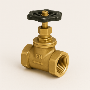 Клапан запорный латунный ДУ 40 РУ 16 15б1п в наличии в Омске